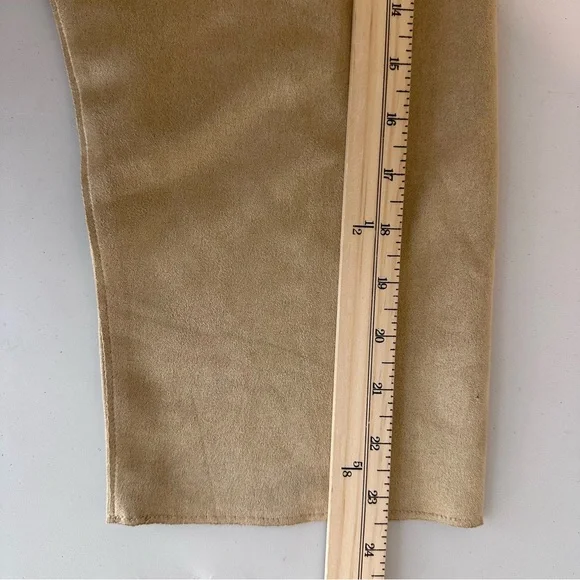 LuLaRoe Luxe Liliane Moleskin Vegan Suede Coat 3XL Tan Belted Super Soft NWT - Picture 12 of 14